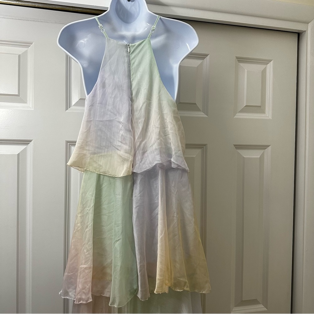 Free People OPT Elena Pastel Tiered Maxi Dress - Picture 8 of 8